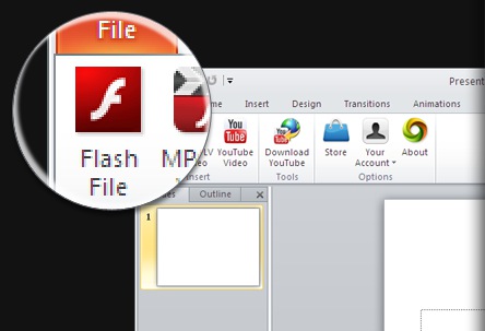 ShowRoom: Insert Flash animations in PowerPoint